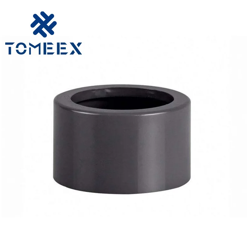 Custom plastic sleeve round flanged bushing  PMMA pom sleeves bushing cnc lathe turning PA66 nylon bushing