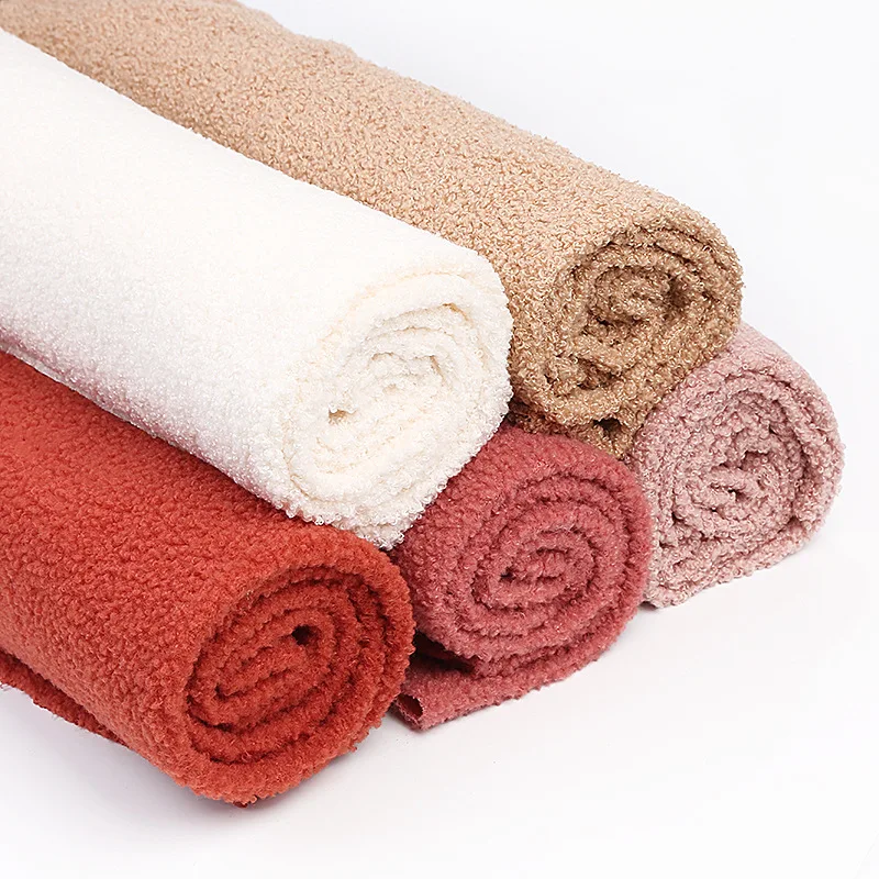 High Weight 100% Polyester Organza Fabric Teddy Velvet Elastic Sofa Cover for Clothing Furniture Tedd Velvet Polyester Fabric