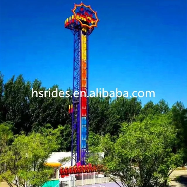 sky drop tower amusement park equipment flying tower rides