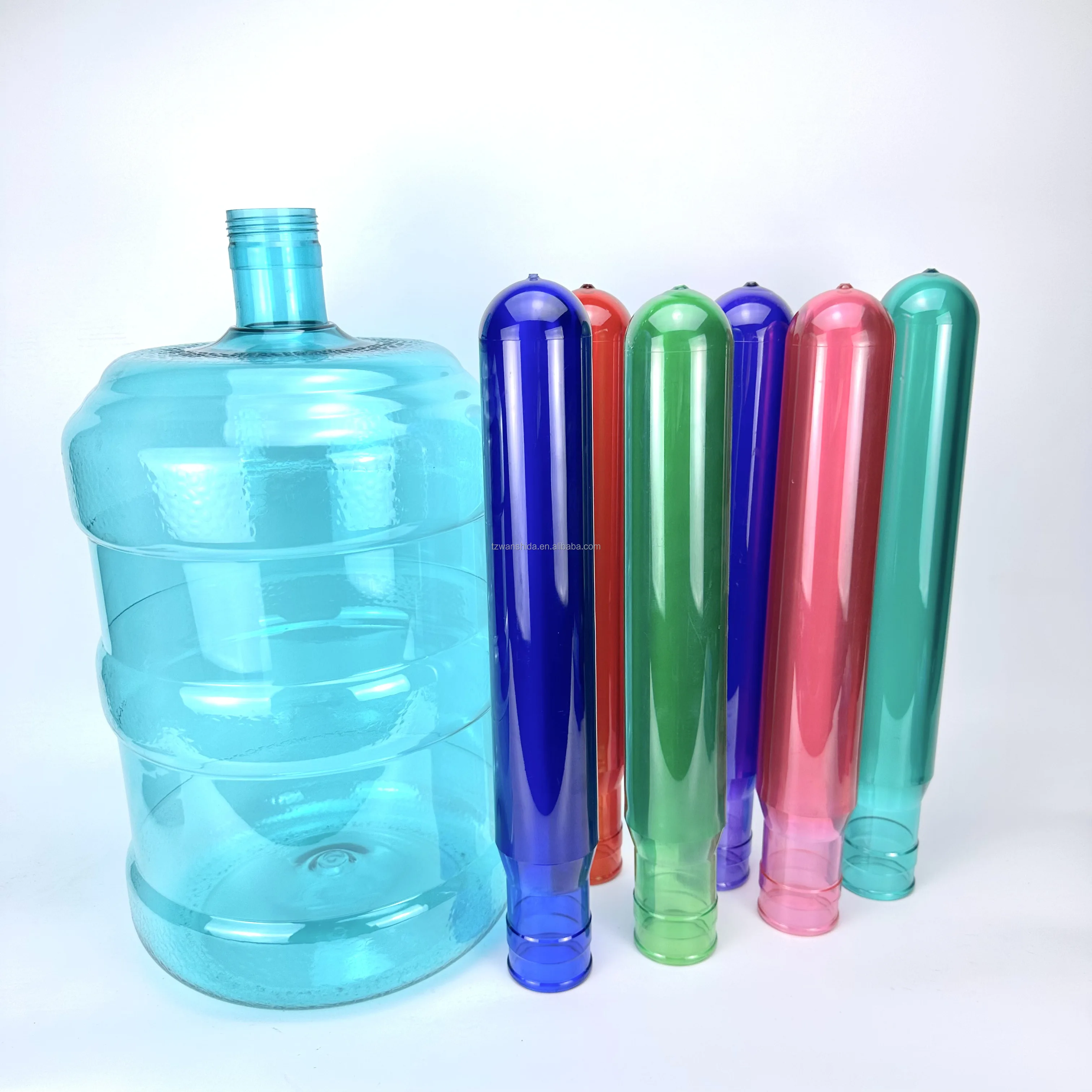 5gallon 700g 730g Blow Moulding Machine 20 Liter  750g Plastic Blue transparent 5gallon PET preform