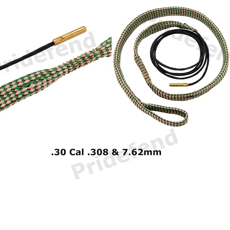 Firearms Guns Accessories Handgun 12 Gauge Gun 9 mm Rifled Barrel 30 Bore 22 40 45 Caliber Gun Cleaning Rope Brass Bursh