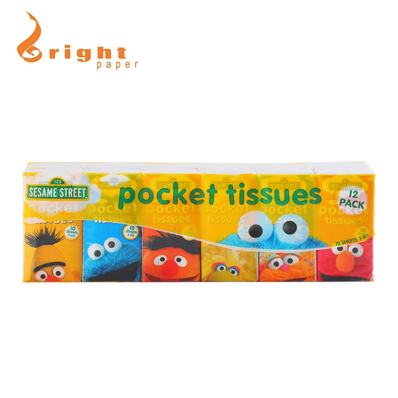 Jiangmen Factory Tissue paper Pocket tissue bulk pocket handkerchief Virgin pulp Bamboo pulp Recycled pulp