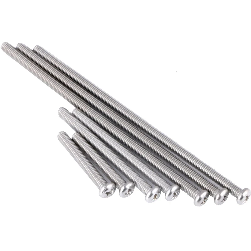 machine screws long phillips M6X10 socket button screw round head 304 stainless steel cross recessed