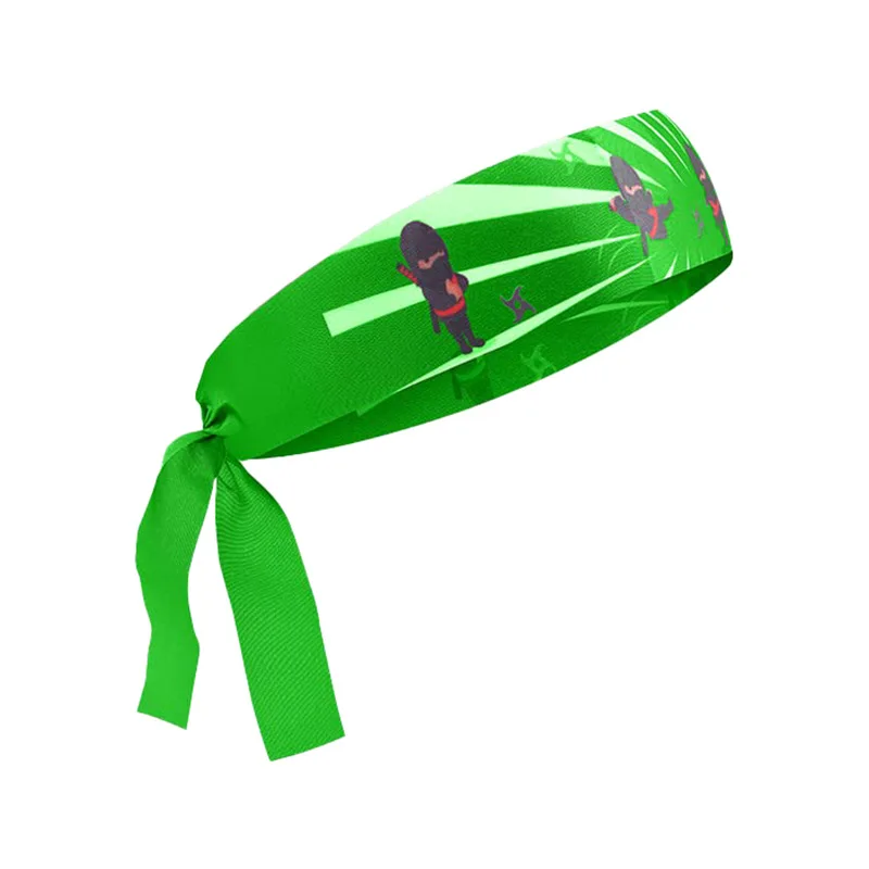 Head Tie  Ninja Karate Headbands for Kids Adjustable Elastic Bandana Sweatbands Athletic Wrap Bands Sports Tennis Basketball