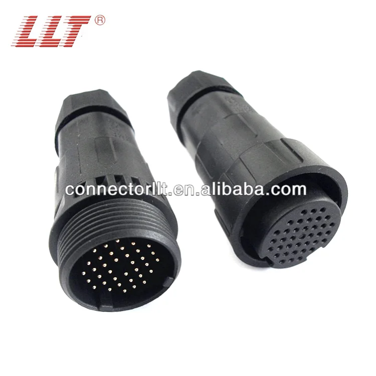 auto electrical 36pin signal Plug Socket  Male Female plastic solder  multiply pin connector
