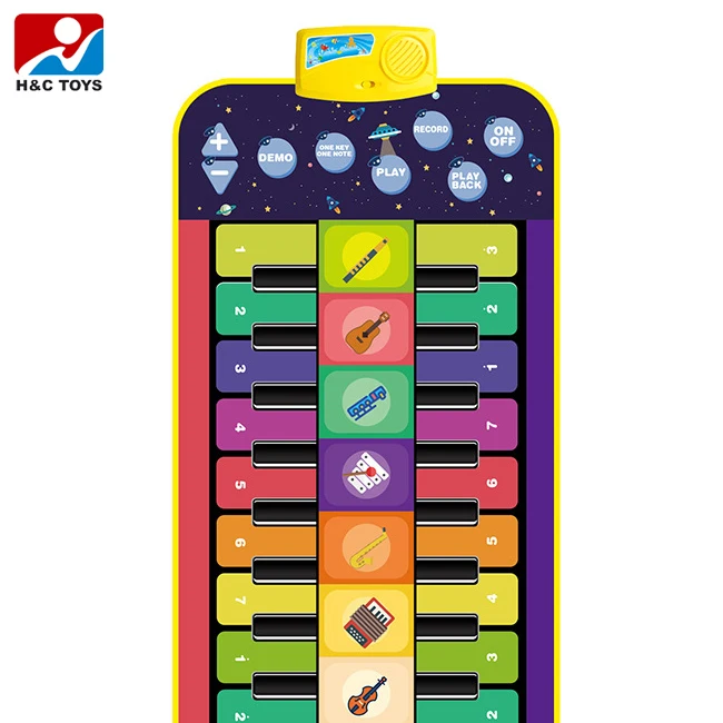 Toddler multifunction musical instrument voice blanket kids music piano keyboard dance floor mat