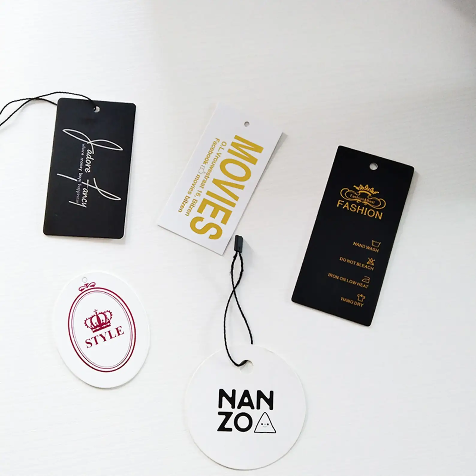 Custom Printed Clothing Labels Clothing Tags Customized Hang Tags Custom Price Tag for Small Business