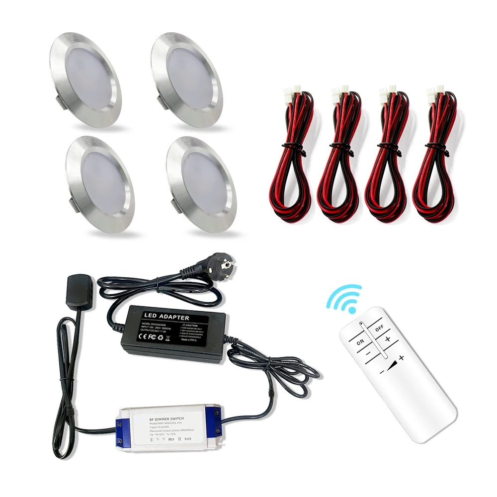 Remote Control recessed dimming under Cabinet Lighting Lights Kits