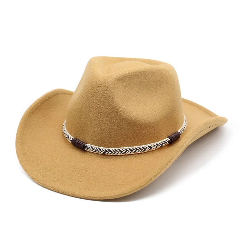 Wholesale 2023 New Women Men Wide Brim Retro Cowboy Hat