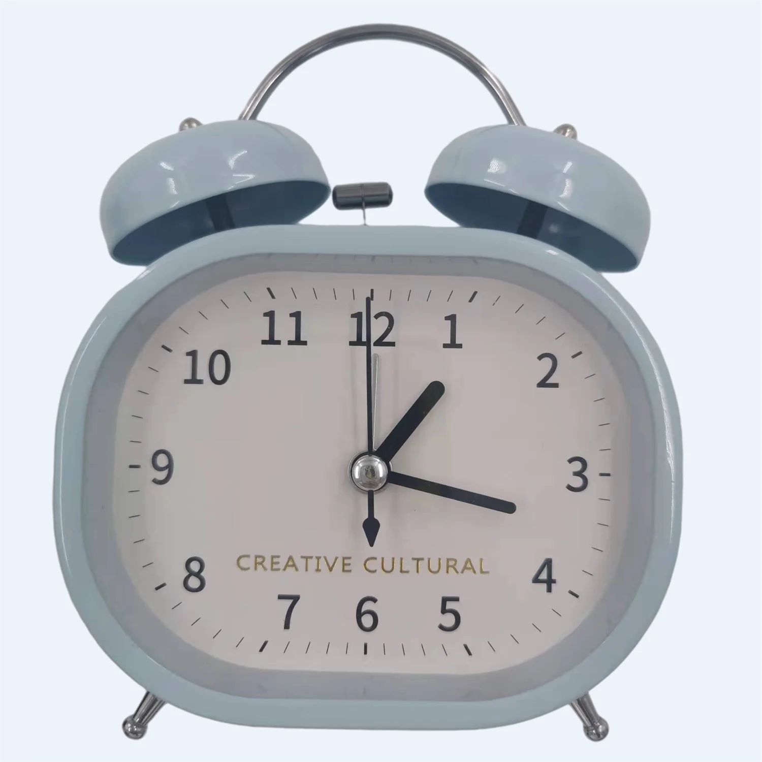 Easy Read Modern Plastic Rectangular Bell Alarm Clock Travel Bell Alarm Clock