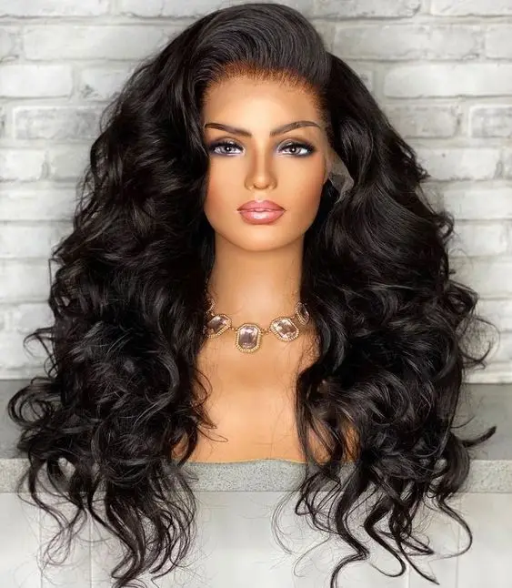 Greffe bresilienne avec lace frontal,perruque ondulee bresilienne,perruques  de cheveux humains bresilienne original moins cher