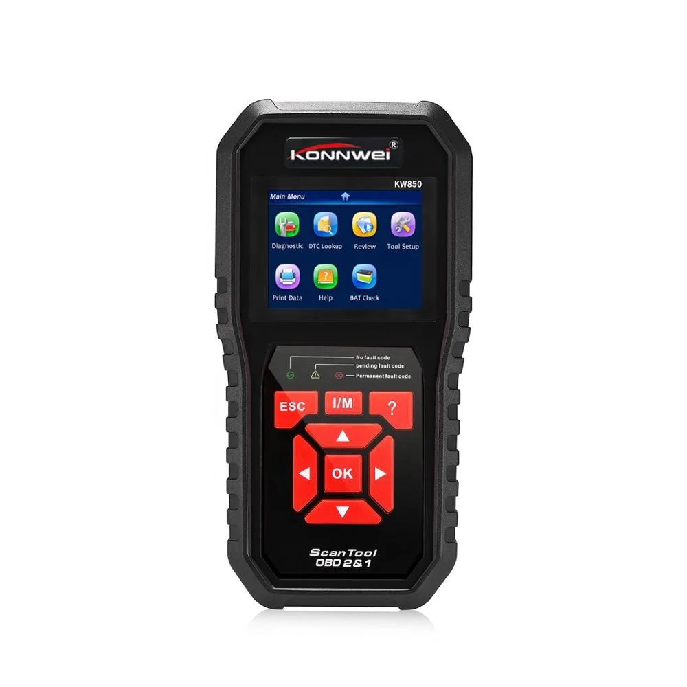 Factory Price Hottest Car tester tools KONNWEI K850 V2.1 Interface OBD 2 OBD II Auto Car engine tester Diagnostic OBD Scanner
