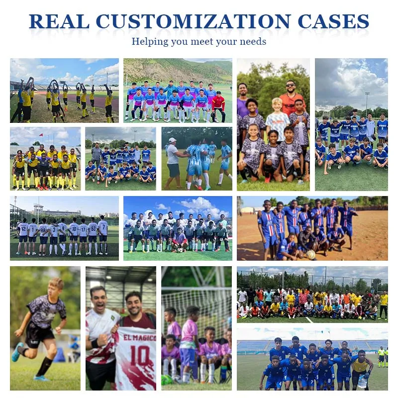 Adults 100% Polyester Thailand Quality Football Jersey Uniform Sublimation Soccer Jerseys Sets For Clubs Team