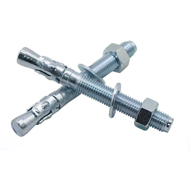 Factory direct white zinc M6 wedge anchor bolt carbon Steel Fastener Bolt Wedge Anchor for building