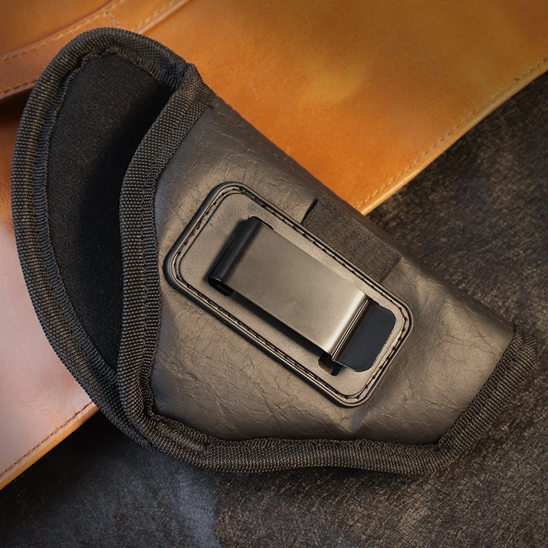 Custom Logo PU Leather Tactical Concealed Carry Holster Gun Holster