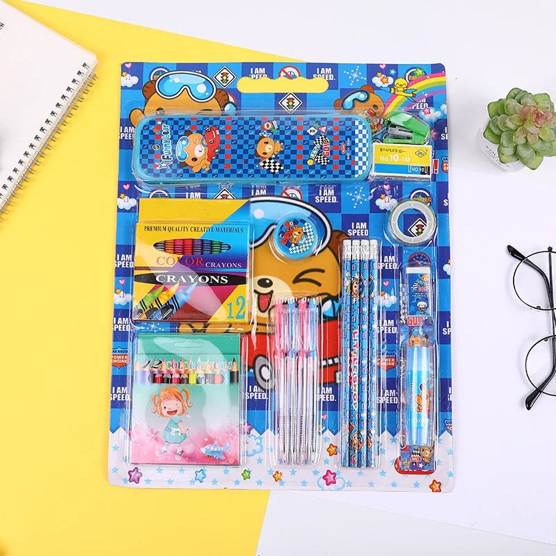 new design package stationery set for school supplies pen supplies stationery