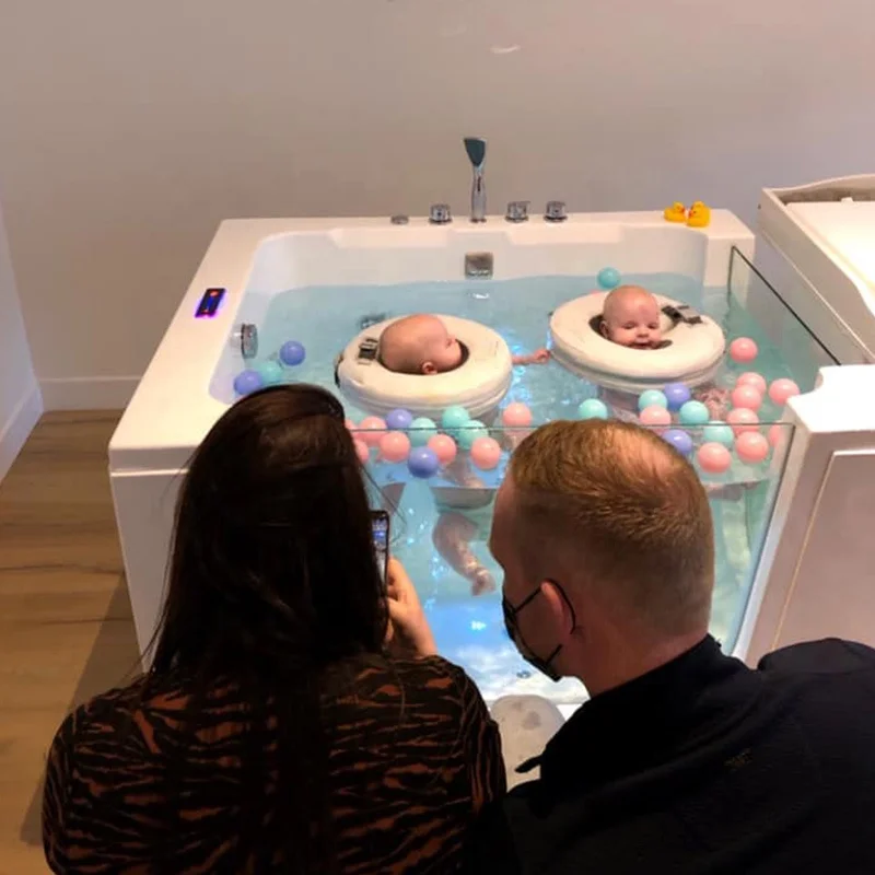 Modern Eco-Friendly Acrylic Freestanding Baby Spa Equipment Small Swimming Pool with Massage and Drainer at a Cheap Price