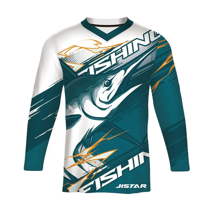 Wholesale Custom High Quality Men Fishing Clothes 100% Polyester Quick Dry Breathable Fishing Long Sleeve Shirts