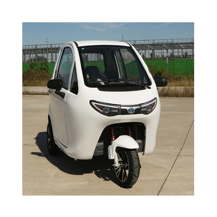 2021 Cheap Price Three Wheel Car Heavy Passengers Loading Closed Cabin Electric Passenger Tricycle For Sale