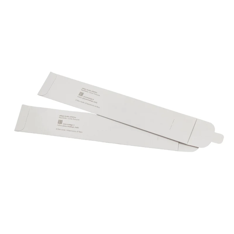 Custom Reed Diffuser Envelope Incense Packaging Hot Silver Stamping White And Black Paper Envelope For Incense