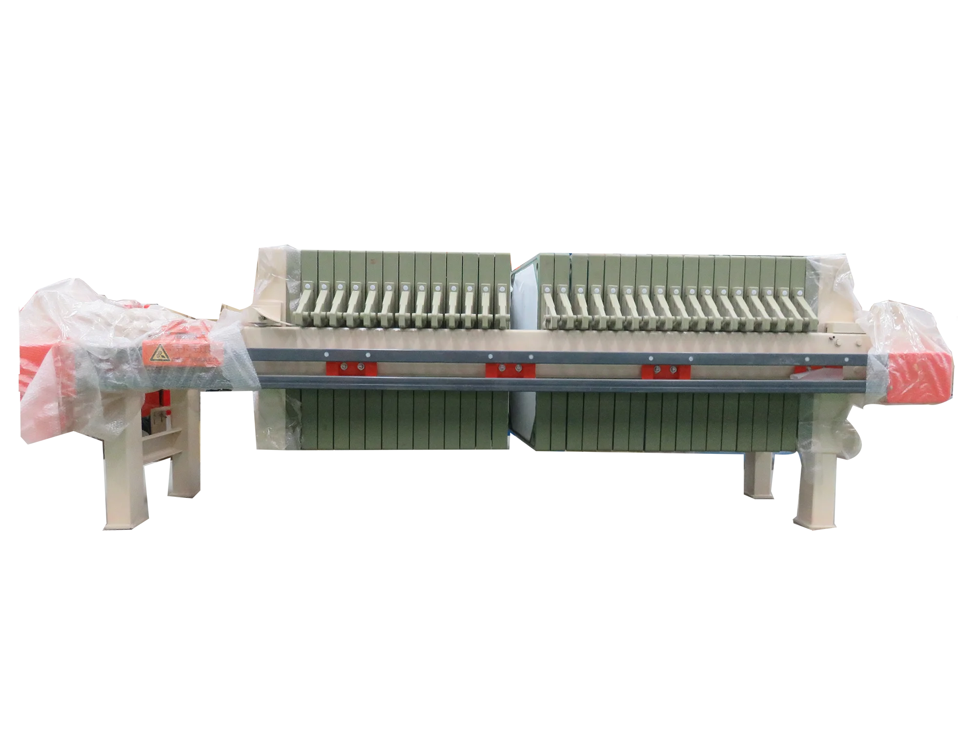 Membrane filter press with automatic pulling plates applied to coal washing industry, sugar, food industry