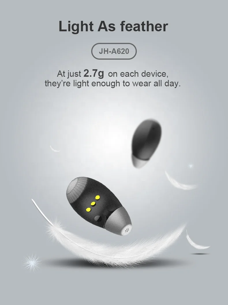 Dual Invisible Hearing Devices Deafness Hearing Aids Wholesale With Rechargeable Box