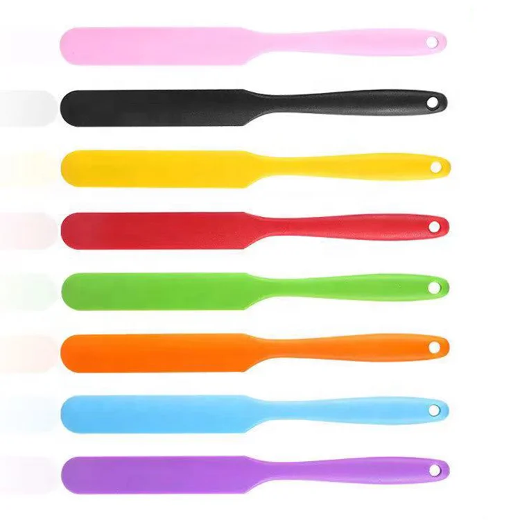 Оптовая продажа лопатка для смешивания жидкого теста с длинной ручкой антипригарная термостойкая банка масла силиконовая выпечки