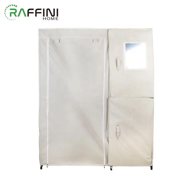 
Cupboard Organizers Wardrobes Bedroom Modern Portable Zipper Nonwoven Fabric +Iron Drawers Cabinet Storage Organizer Closet 