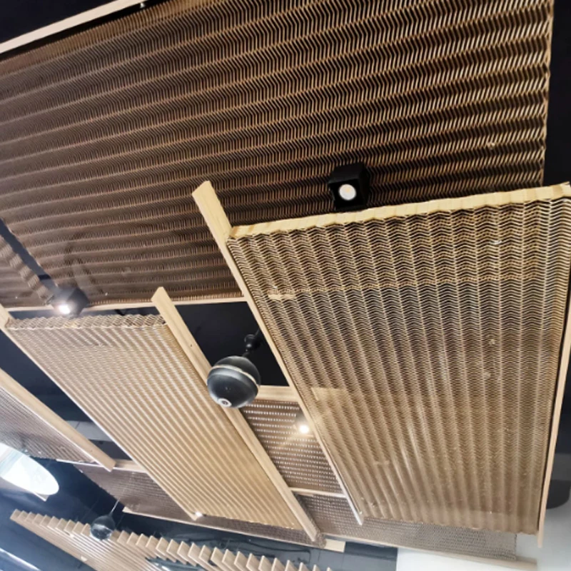 Suspended ceiling sus 304 expanded metal mesh