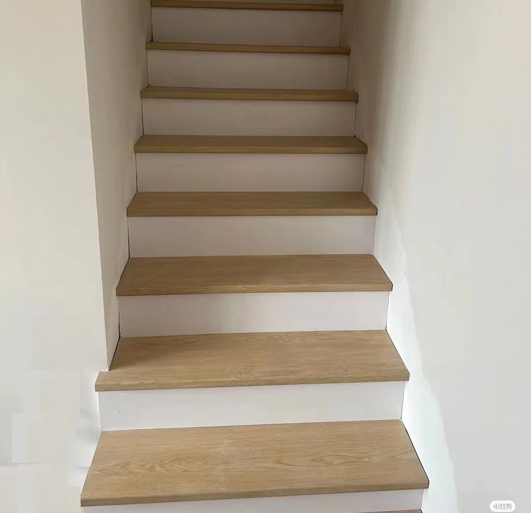 Indoor HDF Floor Accessory Laminate Stair Nose Board Step Treads Spiral Staircase for Villa Apartment Office