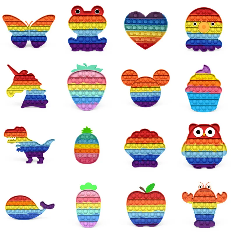 pop it game pop it with number new sensory fidget toys for kids silicone sensory Christmas silicone popper