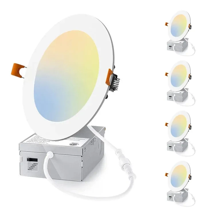 Прямая Продажа с фабрики алюминиевая круглая Светодиодная панель 3cct 5cct 9 Вт 12 Smd