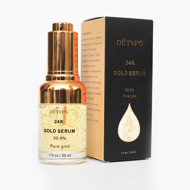 Wholesale Anti Aging Moisturizing Anti Wrinkle New Skin Care Serum Private Label Remove Dark Spot Whitening 24k Gold Face Serum