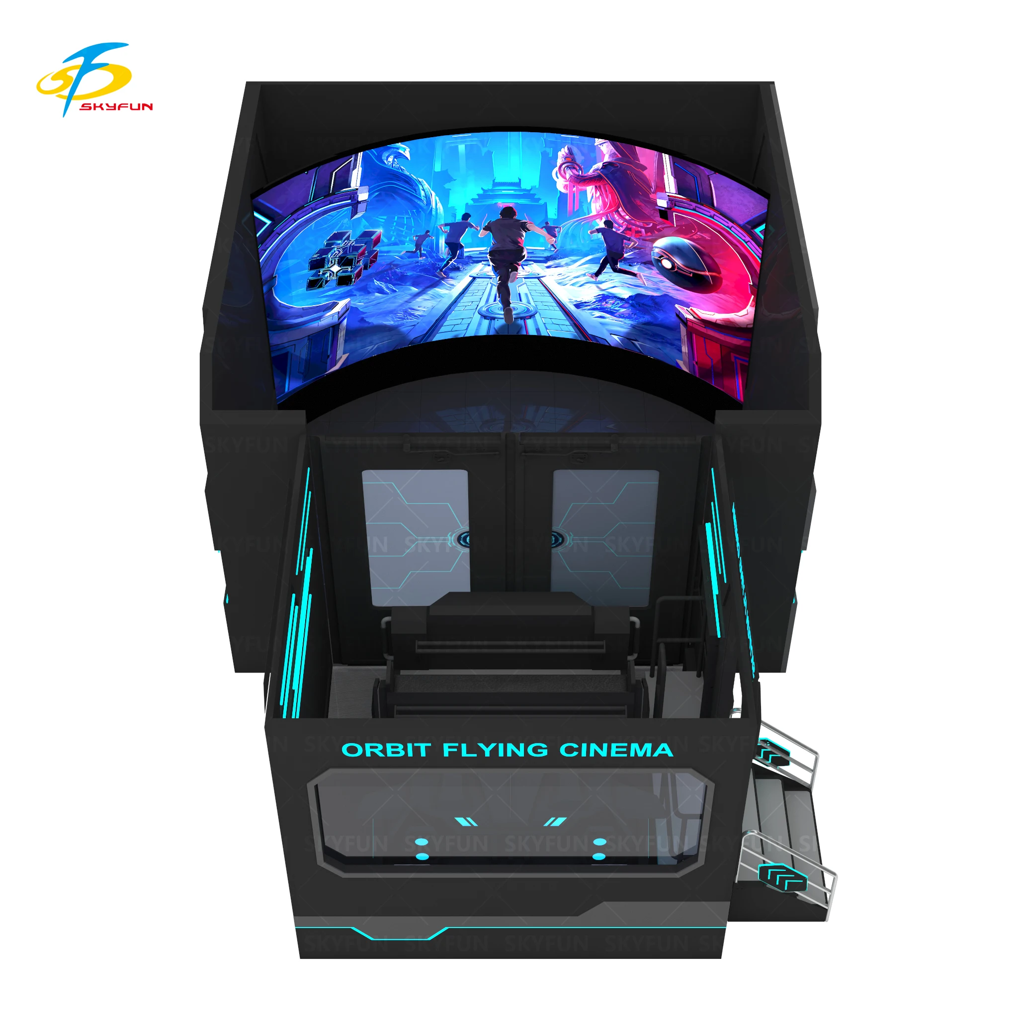 New Invention Custom Seat Immersive 3D Naked Track Theatre Professional Flying Cinema For Sale