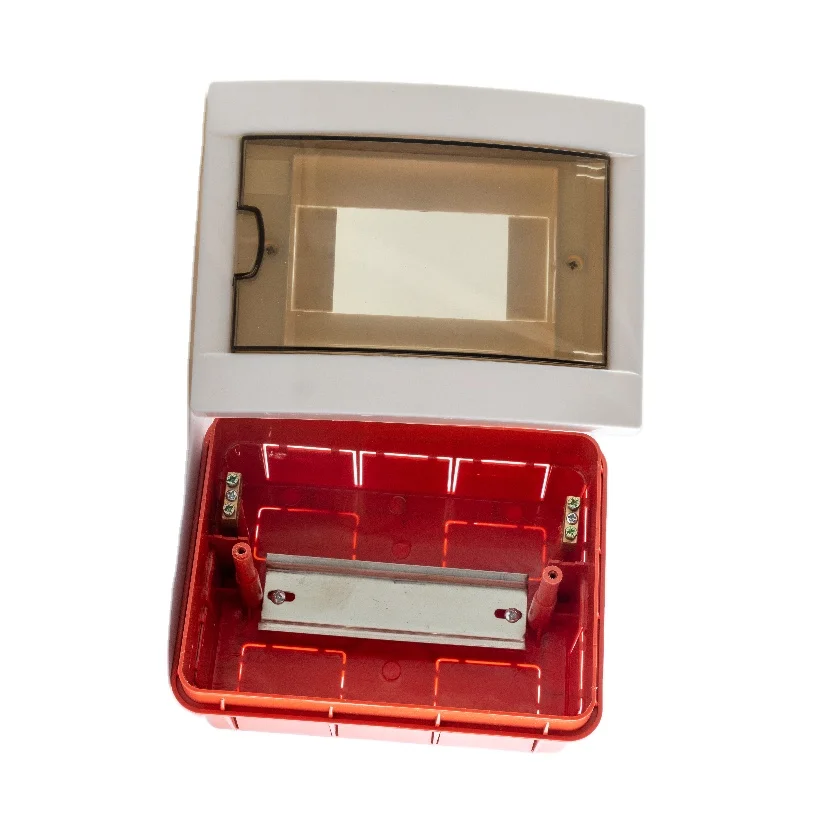 flush mounted 6 way ABS full plastic electrical power mcb distribution box equipment