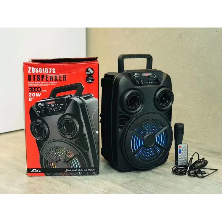 zqs8107s Top Seller Speaker ZQS 8 Inch Small Subwoofer Speaker With Colorful Lights