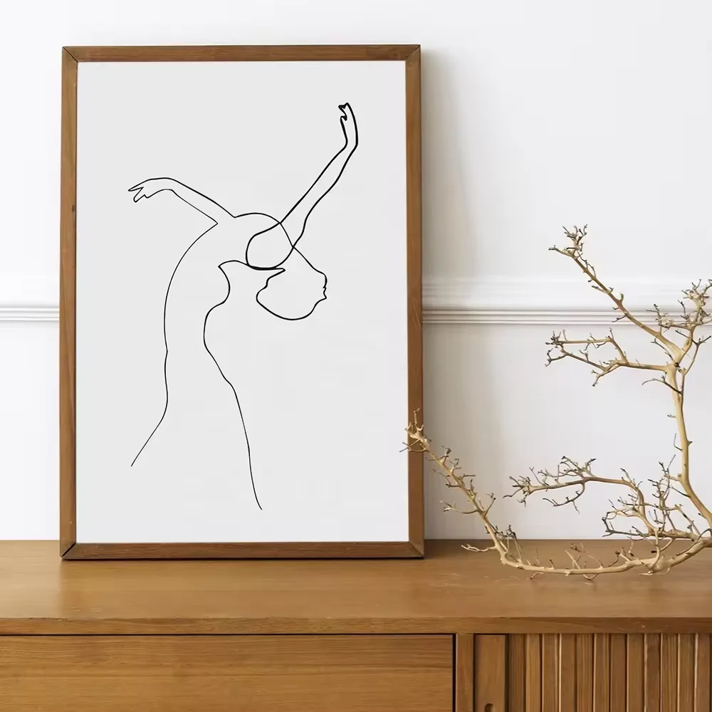 Figure Paintings Art Prints Abstract Dancer Posters Paintings And Line Wall Arts