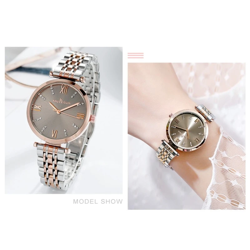 Ladies Luxury waterproof Watches Quartz for Promotion Gift Women Stainless Steel Wristwatch Custom