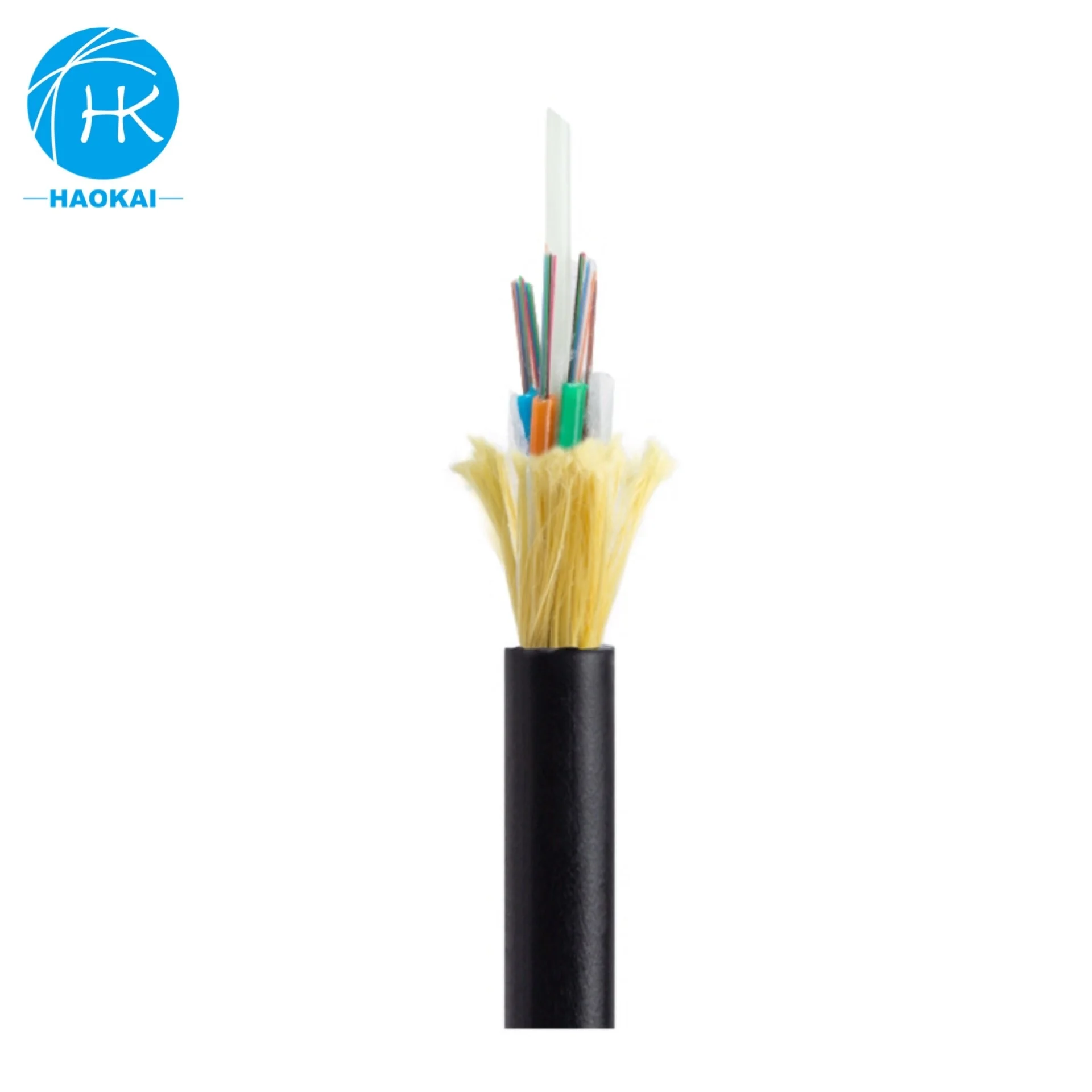 48 Core ADSS Double Sheath 50/80/120/150 meters Span Outdoor Aerial Optical Fiber Cable