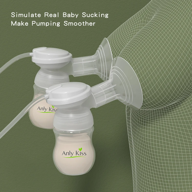 Wholesale food grade Double Feeding Bottle Suction Breast Milking Machine for Women electric breast pump