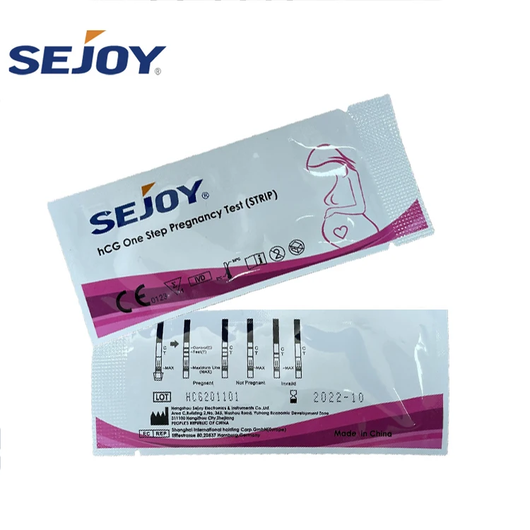 Sejoy HCG Rapid Test Pregnant Test High Sensitivity HCG Test Strip Pregnancy Strip