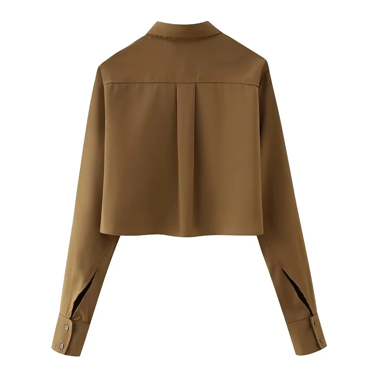 Custom Long Sleeve Stripe Formal Office Shirts Designs Ladies Boxy Cropped Shirts Crop Tops t Shirt Elegant Blouses for Women