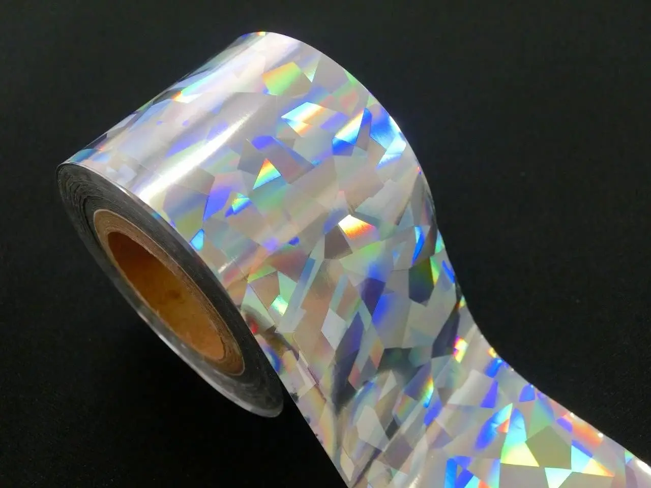 Mosaic silver shining gleam foil holographic film hot stamping foil for lures and metal jigs