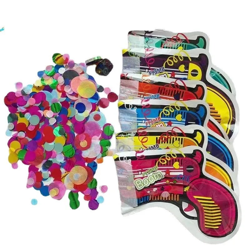 Hot seller Fireworks Gun Inflatable Foil Balloon for Surprise Party Boom Boom Confetti Balloon