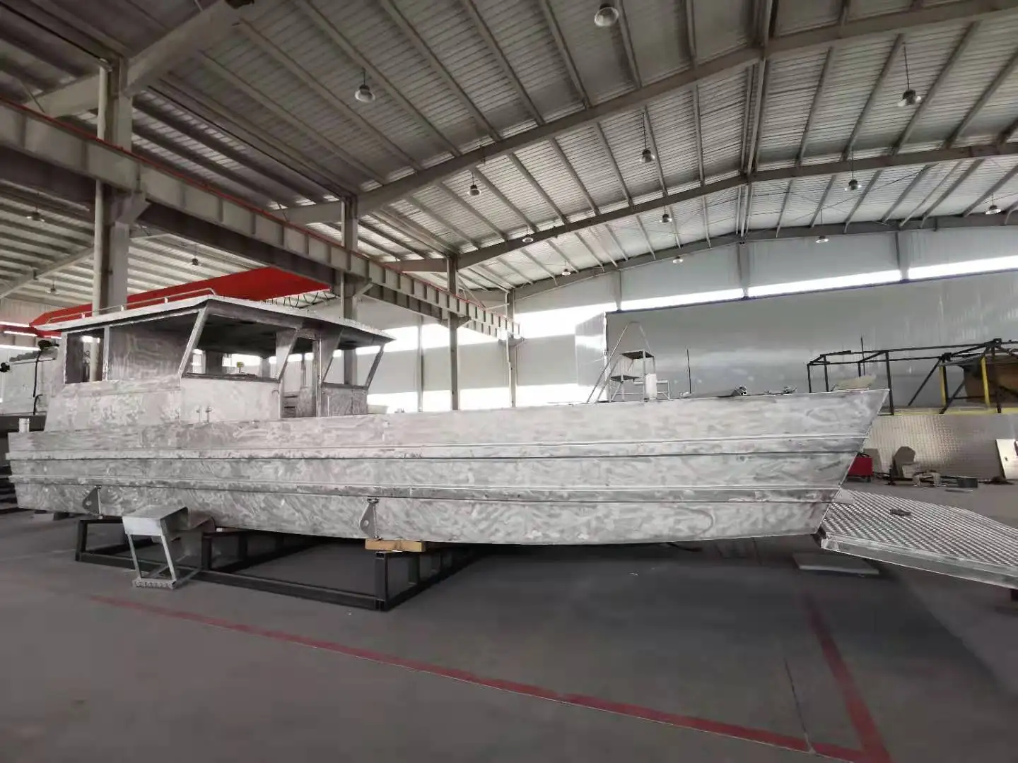 9m Working Boat Cargo Barge Vessel Landing Craft with Large Deck Space