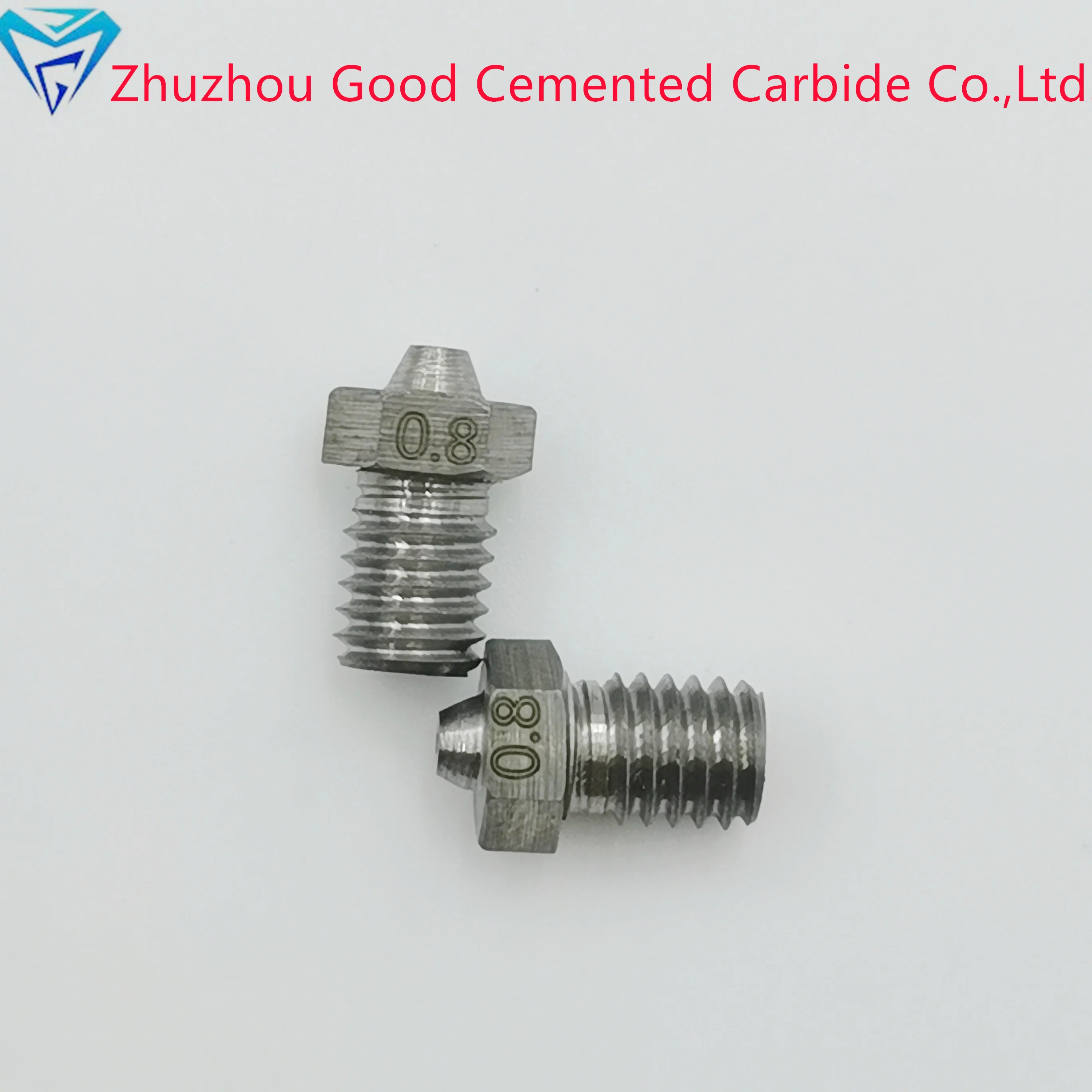 Chinese Factory M6 3D printer Nozzle MK8 Thread 1.75mm 0.4/0.8/1.0/21mm Filament laser nozzle for cnc machine