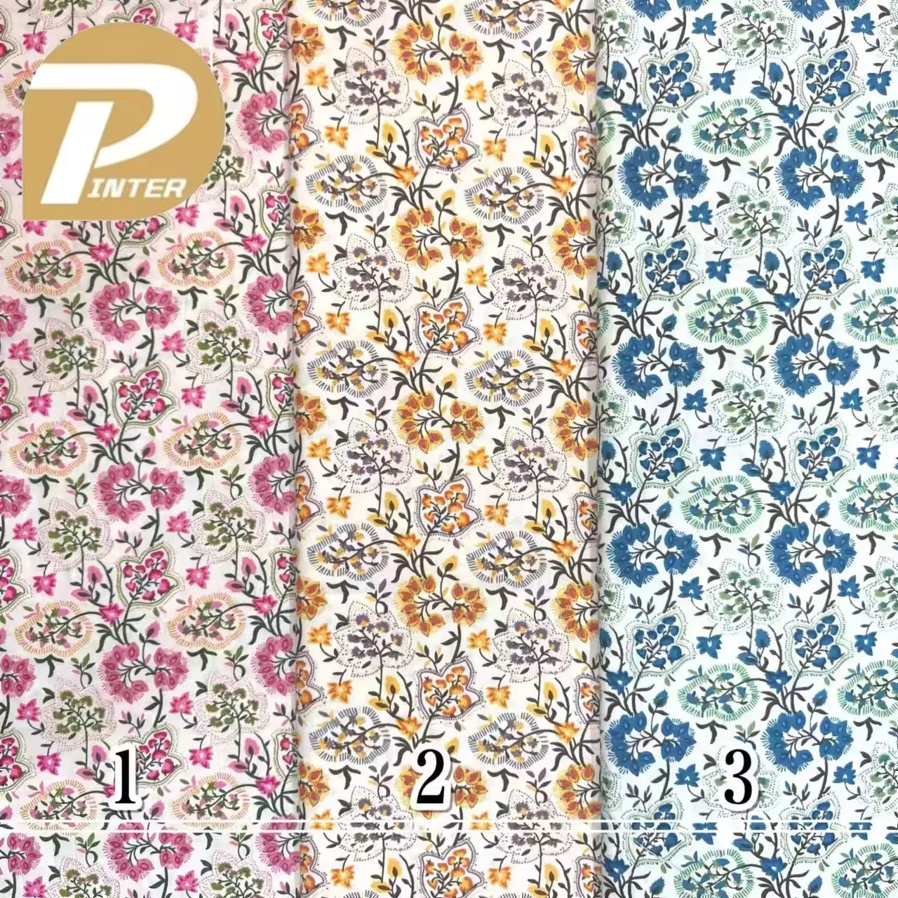 Floral Digital Printed 100% Cotton Poplin Dress Textile Soft Woven Liberty Cotton Fabric For Dress