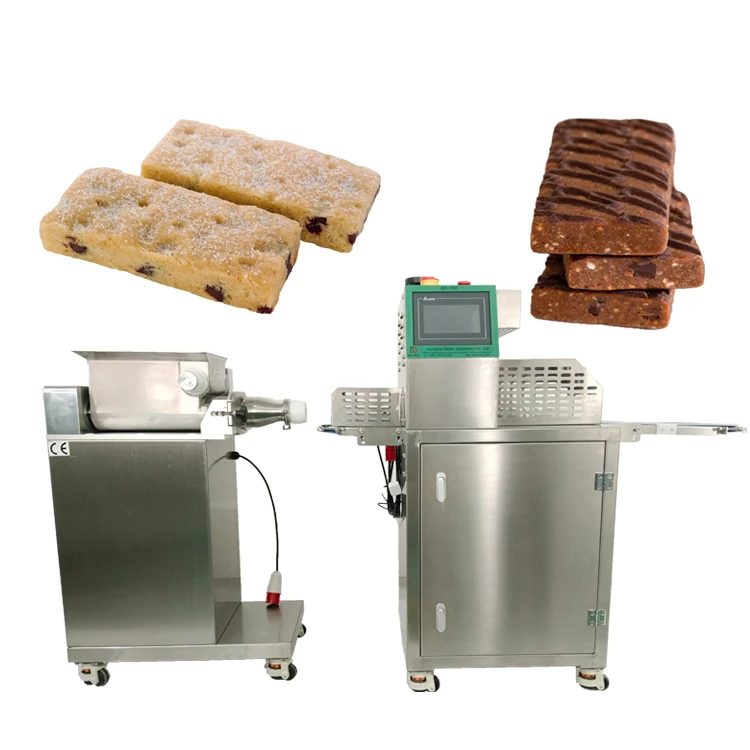 Chocolate Protein Bar Making Machine Date Paste Bar Making Machine Fruit Bar Extruder And Cutting Machine Factory Price