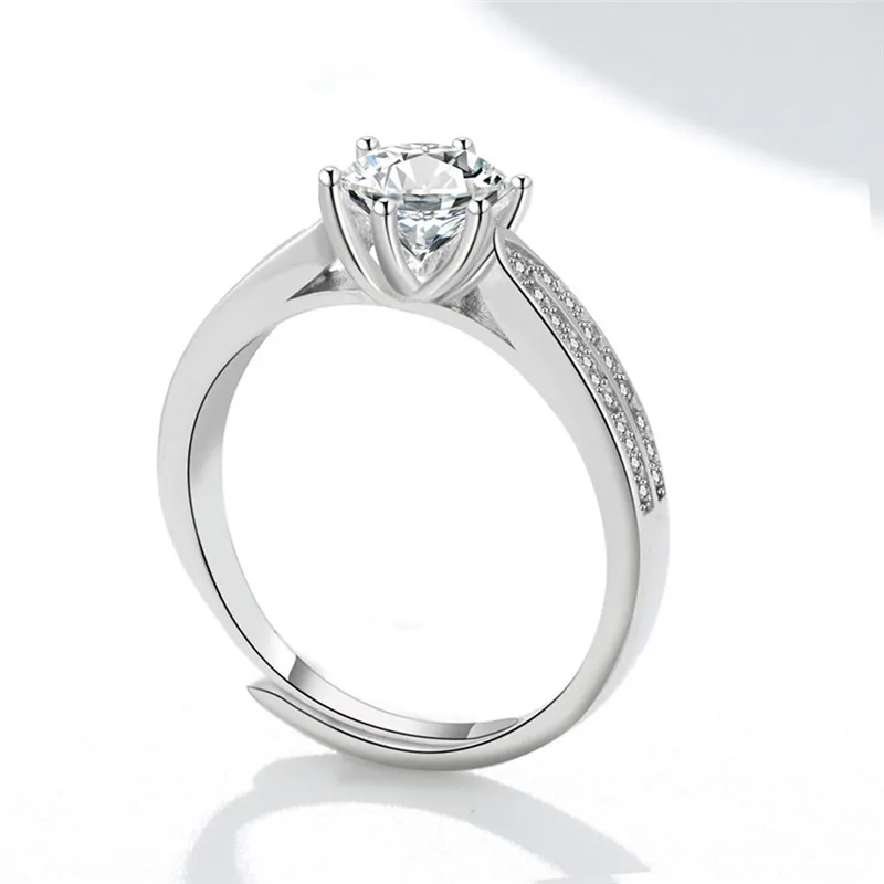 Yiwu Futian Market Directly Fashion Jewelry Gifts Multi Row Diamond Adjustable Ring for Ladies