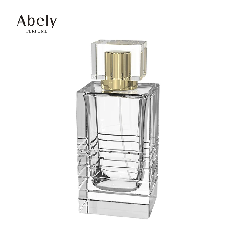 Fashion Luxury Design 30mL 50mL 100mL Empty Square Glass Small 130mL Perfume Bottle Screw caps Aluminium Lids Perfume Bottle Cap